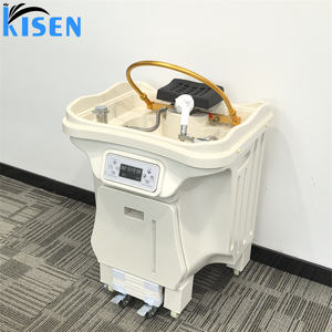 Kisen Salon Top Machine Head Spa Sink Hair Wash Basin Shampoo Bowl Japennes Treatment Mobile Bac with 2 Tanks - Product Image 5