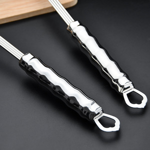 Colador de acero inoxidable para olla caliente, cuchara de malla grande, escurridor de aceite de cocina de alta resistencia, colador de fideos, espátula de cocina - Product Image 2