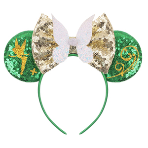 New Cổ Phiếu Đến Elf Công Chúa Chủ Đề Đảng Phụ Kiện Tóc Với Rhinestone <span class=keywords><strong>Sequin</strong></span> Bow Chuột Tai Headband Cho Cô Gái - Product Image 2