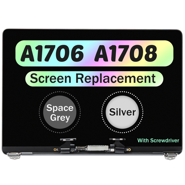 13" for MacBook Pro A1706 A1708 LCD Display Screen Assembly Replacement Late 2016 Mid 2017 661-07970 661-05323