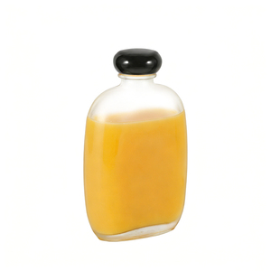 <span class=keywords><strong>Meilleur</strong></span> <span class=keywords><strong>prix</strong></span> Bouteille de liqueur en verre givré transparent 100ml 125ml 250ml 500ml avec bouchon en liège en forme de champignon pour jus Bouteille rechargeable - Product Image 6