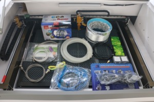 Reci เครื่องแกะสลักเลเซอร์คริสตัล4060 80W Ruida with S & A CW3000ชิลเลอร์ Chuck รังผึ้งเตียงขึ้นและลงยาวผ่าน - Product Image 5