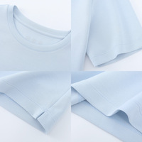 Nouveau T-shirt décontracté pour homme, couleur unie, respirant, col rond, manches courtes, absorption de l'humidité, sensation de fraîcheur, en nylon vierge – Collection été 26