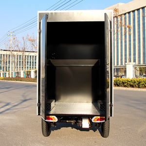 Vélo à 4 roues à gros pneus à vendre Quadricycle de transport Vélo adulte à forte charge 4 roues Tricycle <span class=keywords><strong>électrique</strong></span> de transport avec cabine - Product Image 4