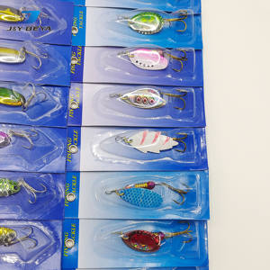 Juego de cebo de carretera con placa de hierro con purpurina multicolor 30, combinación de gancho de tres libros con placa de hierro en forma de pez - Product Image 3