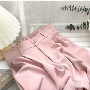 <span class=keywords><strong>Pantaloni</strong></span> da Completo <span class=keywords><strong>Donna</strong></span> Primavera Autunno 2026 Nuovo Stile Coreano Design Unico Vita Alta Vestibilità Morbida Effetto Snellente Gamba Larga Casual 141 - Product Image 2