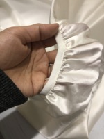 Ensemble de draps-housses 3 pièces en soie 100% certifiée OEKO pour lit bébé, motif végétal uni, 400 fils au pouce carré