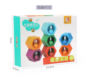 Jouets éducatifs Montessori à succès, petites abeilles <span class=keywords><strong>en</strong></span> <span class=keywords><strong>bois</strong></span>, pince classique, jouet <span class=keywords><strong>de</strong></span> Noël pour enfants, garçons et filles - Product Image 4