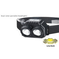 Lampe frontale rechargeable TAIKOO avec bande élastique réglable, lampe frontale haute luminosité avec port USB