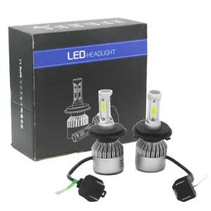 H4 9003 36W 8000lm 6500K xe COB LED chuyển đổi kit đèn pha Bóng đèn HI/lo chùm LED đầu đèn đèn cho xe