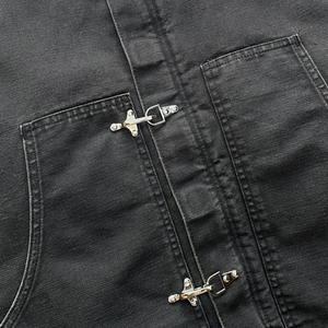 Giacca da Lavoro Personalizzata in Tela Pesante da Uomo con Ganci e Chiusure Tipo Pompieri, per Camionisti, Carpentieri e Operai - Product Image 4