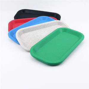 205*105mm plateau roulant en plastique de fibre naturelle pré rouleaux accessoires de fumer plateaux de service biodégradables organiques écologiques - Product Image 3