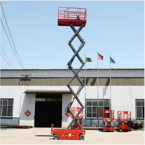 Plataforma de Trabajo Aérea Moderna, Autopropulsada, con Elevador de Tijera Hidráulico, Capacidad de 500 kg, Construcción Metálica, Altura de Elevación de 6 a 16 m - Product Image 6