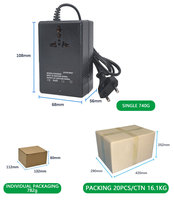 Convertisseur de tension mini transformateur monophasé 200W CA 220V vers 110V avec prise UE pour bandes LED – Vente chaude