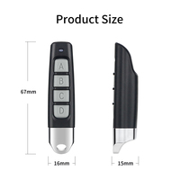 Télécommande universelle sans fil RF 315/433 MHz à code d'apprentissage, construction métallique pour porte de garage et éclairage LED (50 m)
