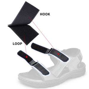 Tùy chỉnh chất lượng tốt thân thiện với môi polyester nylon may trên tự kẹp móc và vòng lặp buộc băng có thể giặt bình thường cho quần áo - Product Image 1