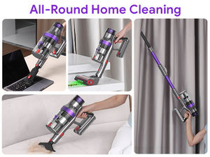 Listo para enviar S702 Aspiradora inteligente inalámbrica China Máquina de limpieza de alfombras de oficina sin bolsa para aspiradoras de mano de ingeniería - Product Image 5