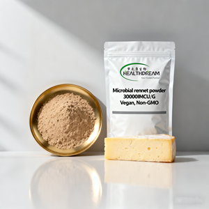 Pó de <span class=keywords><strong>Rennet</strong></span> Microbiano de Grau Alimentício 30000IMCU/G para Queijo |   Cinza Natural Vegano Chymosin para Queijo e Laticínios - Product Image 1