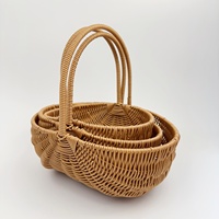 Vente chaude d'oeufs de Pâques élégants et de paniers de stockage de fruits pour les décorations de mariage et les cadeaux de fille de fleur