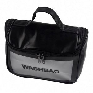 Customized Large Capacity Portable Travel Makeup Transparent Pvc Toiletry Bag for Business & Promotional <b>Gifts</b> - Product Image 5