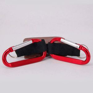 Custom LOGO Durable Polyester Woven Strap Aluminum Carabiner Keychain Clip With <b>Key</b> <b>Ring</b> - Product Image 5