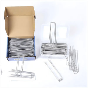 Piquets/Clous/Attaches en U pour aménagement paysager, galvanisés, pour fixation de paillis, anti-rouille, 6 pouces, robustes - Product Image 6