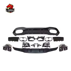 Kit de Carrocerí<span class=keywords><strong>a</strong></span> A45 para <span class=keywords><strong>Mercedes</strong></span> <span class=keywords><strong>Benz</strong></span> <span class=keywords><strong>Clase</strong></span> <span class=keywords><strong>A</strong></span> W177 Hatchback Sedán Facelift, Parachoques Delantero y Trasero, Difusor, Rejilla, Escape, Faldones Laterales - Product Image 3