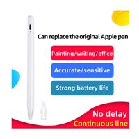 Stylus aktif gaya kapasitif pena sentuh layar Aluminium penjualan terbaik 2025 untuk Apple iPad Nib ujung Tipe C magnetik untuk ponsel