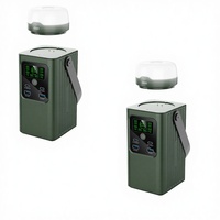 Station d'alimentation portable 198,4 Wh LiFePO4 avec contrôleur MPPT pour le camping - Onduleur à onde sinusoïdale pure, lampe torche et LED