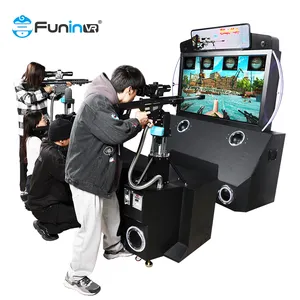 Vr jarak tembak mesin permainan kacamata Arcade simulasi realitas Virtual tempur Multi personkolaboratif permainan Vr menembak
