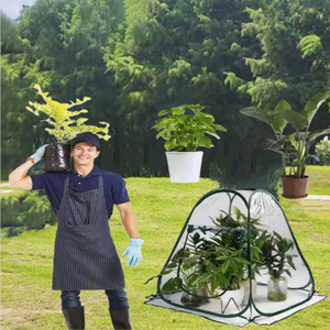 Serre de jardin pliable en PVC, installation facile, protection pour plantes, pour jardinage extérieur - Product Image 1