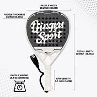 Raquette de tennis professionnelle Qingyu, écologique, entièrement en fibre de carbone et en fibre de verre, fabriquée selon les normes internationales