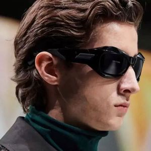 Gafas de Sol Deportivas con Diseño de Ojo de Gato, Protección UV400, Coloridas, Estilo Cyberpunk, para Hombre y Mujer, con Logotipo Personalizado, Moda 2025 - Product Image 3