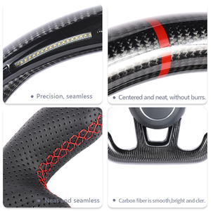 Volante de Cuero Completo para Automóvil B9, Compatible con Modelos Nuevos y Antiguos para <span class=keywords><strong>Audi</strong></span> <span class=keywords><strong>A1</strong></span> C7 C8 B8.5 B9 <span class=keywords><strong>S3</strong></span> S4 S5 S6 S7 S8 R8 TTS TT TTRS - Product Image 5