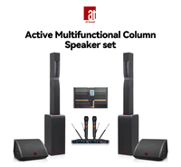 Sistema de Sonido Activo AT Sound con Altavoz de Columna Potente y Subwoofer para Bodas, Fiestas y Proyectos