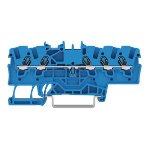 WAGOS 2001-1504 Bornier traversant à 5 conducteurs 1.5 mm² Marquage latéral et central Convient aux applications ExeII - Product Image 1