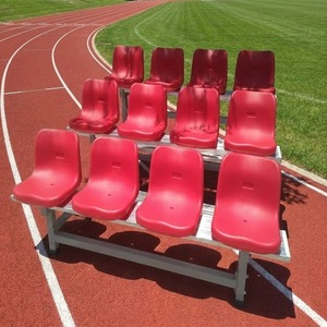 Sedili <span class=keywords><strong>per</strong></span> Stadio a 3 File e 15 Posti con Schienale <span class=keywords><strong>in</strong></span> HDPE, Ruote <span class=keywords><strong>in</strong></span> Alluminio, Tribuna Portatile <span class=keywords><strong>per</strong></span> Scuole e Palestre, Colore Personalizzabile - Product Image 6