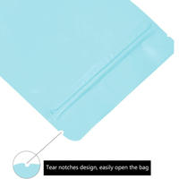 Bolsas Personalizadas para Almacenamiento de Alimentos, con Cierre Hermético, Ventana Transparente, Bolsa de Plástico Azul con Cierre Vertical e Impresión