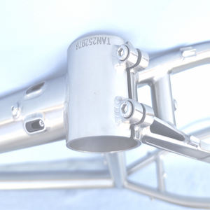 <span class=keywords><strong>Cuadro</strong></span> de grava de <span class=keywords><strong>titanio</strong></span> personalizado con BB excéntrico Bushnell para <span class=keywords><strong>cuadro</strong></span> de bicicleta de transmisión por correa y <span class=keywords><strong>cuadro</strong></span> de <span class=keywords><strong>MTB</strong></span> Rohloff de <span class=keywords><strong>29</strong></span> pulgadas - Product Image 5