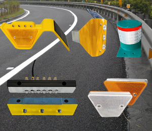Nhôm an toàn giao thông bảo vệ delineators rào cản phản xạ Trắng Đỏ Xanh Vàng đường đánh dấu để tăng khả năng hiển thị - Product Image 5
