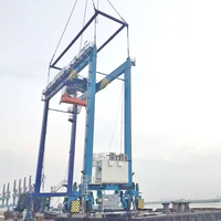 Grue portique à pneus en caoutchouc RTG à double poutre de haute qualité 40t