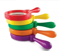 Handheld 90mm Plastic Magnifying Glass for Kids for Reading