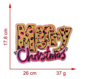 แผ่นปะติดเสื้อยืด ฮู้ดดี้ ลายต้นคริสต์มาส มนุษย์ขนมปังขิง และหนูฮอลลี่จอลลี่  ปักด้วยไหมเชนีลล์ ขอบกลิตเตอร์  สำหรับตกแต่ง - Product Image 2