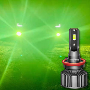 Ampoules de feux de brouillard LED H8 H11 super lumineuses, DRL haute puissance, puces 3570 pour voitures, <span class=keywords><strong>feu</strong></span> de brouillard LED <span class=keywords><strong>vert</strong></span> citron - Product Image 4