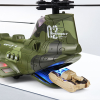 2024 Simulation électrique avion de Transport militaire Friction lumière musique jouet en plastique pour enfants certifié EN71
