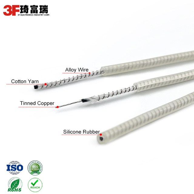High-Quality White Silicone Rubber Heater Wire Acid/Alkali Resistant Electric Heating Cable