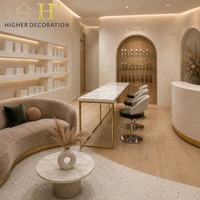 Vitrine de présentation pour salon de beauté, présentoir de maquillage personnalisé, panneau mural, logo lumineux, vente en gros
