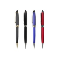 Stylo à bille en métal d'affaires haut de gamme avec logo d'entreprise personnalisé bureau scolaire vente chaude stylo à bille en métal