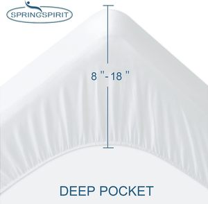 Cloudland Double Terry <strong>Bed</strong> Mat Protector Waterproof Mattress <strong>Cover</strong> with Elastic-<strong>Bed</strong> Mattress <strong>Topper</strong> <strong>Covers</strong> - Product Image 2