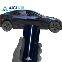 Film de protection de peinture AICI Blue Crystal Black Car Wrap Vinyl TPU PPF auto-réparateur